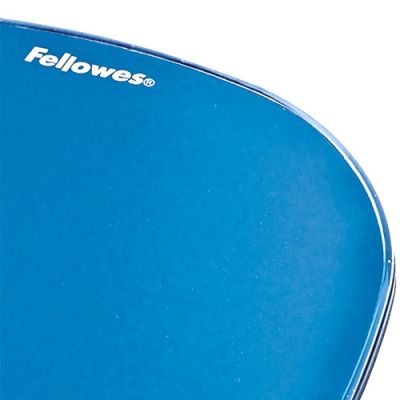 4. Fellowes CRYSTAL Mauspad und Handgelenkauflage Gel Blau