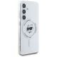 4. Karl Lagerfeld Button Choupette Head bedrucktes Logo MagSafe Samsung Galaxy S25 Hülle weiß