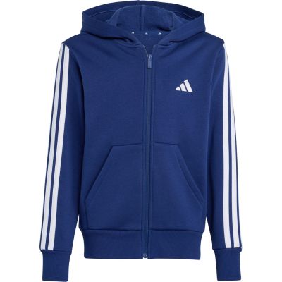 2. adidas Essentials Sweatshirt mit durchgehendem Reißverschluss, marineblau, Kinder, JY4980