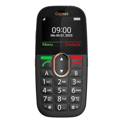 Gigaset GL695 5,87 cm (2,31") 113 g Schwarz Handy für Senioren
