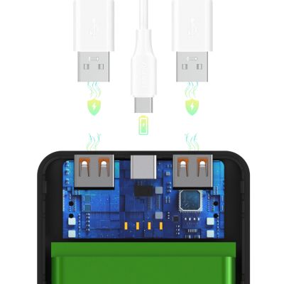 7. Wozinsky Wpower WPBBK-2 10000mAh Powerbank - Schwarz