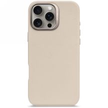 Decoded Leder-Backcover-Hülle mit MagSafe für iPhone 16 Pro Max – Beige