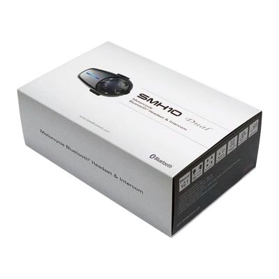 8. Sena SMH10-11 Bluetooth 3.0 900m Motorrad-Intercom mit Kopfbügelmikrofon für 1 Helm