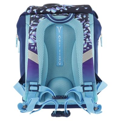 5. Herlitz SoftLight Plus Greenline Blue Ice Schulrucksack-Set Mädchen Polyester Blau, Marineblau (Marineblau)