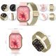 11. Smartwatch Gravity GT15-7 mit pinkfarbenem Silikonarmband und goldenem Armband