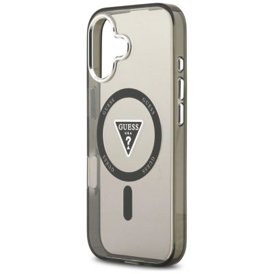 6. Guess IML Gradient Triangle Logo MagSafe Hülle für iPhone 17 - Schwarz