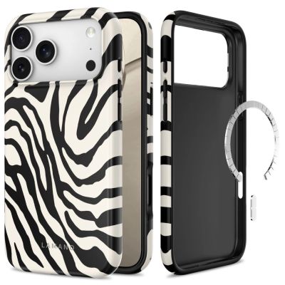 Tech-Protect Lamano MagSafe Hülle für iPhone 18 Pro / 17 Pro - weiß und schwarz