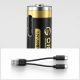 8. Orico Ener-G EG7C AAA Lithium-Batterie 1,5 V 500 mWh USB-C Wiederaufladbarer Akku mit Ladekabel 2 Stück.