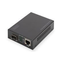 Gigabit-PoE-Medienkonverter, RJ45/SFP, PSE