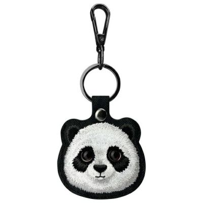 4. Nimmy Big Eyed Pet 2.0 Panda 3-in-1 Handytasche + Geldbörse + Tracker-Hülle - Schwarz