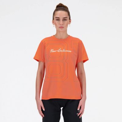 5. New Balance S/S Script Tee Gfr W WT41909GFR