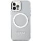 3. Guess Metal Outline Magsafe Hülle für iPhone 12 / iPhone 12 Pro – Silber
