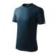 4. Base Unisex-T-Shirt (Marineblau (Markenlabel))
