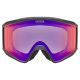 2. Uvex 5501822130 Skibrille Schwarz Unisex, verspiegelte zylindrische (flache) Scheibe