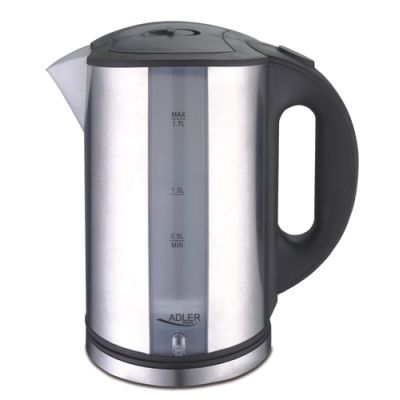 Adler AD 1216 Wasserkocher (2000W 1,8l; silber)