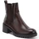 Damen-Ankle-Boots mit Blockabsatz, gefüttert, braun, Potocki SZ12742