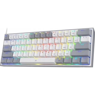 REDRAGON K617-RGB Fizz RGB Weiß/Grau USB-Tastatur Grau, Weiß