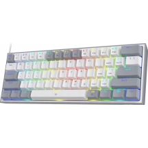 REDRAGON K617-RGB Fizz RGB Weiß/Grau USB-Tastatur Grau, Weiß