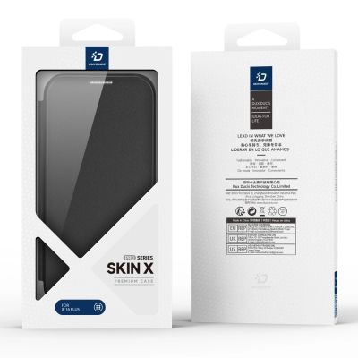 12. Dux Ducis Skin X Pro Hülle für iPhone 16 mit MagSafe und Klappe – Schwarz