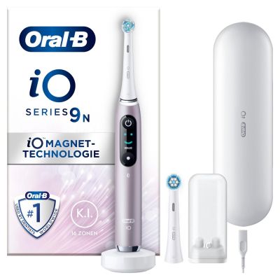 39. Oral-B iO Series 9 Zahnbürste mit Rosenquarz-Finish