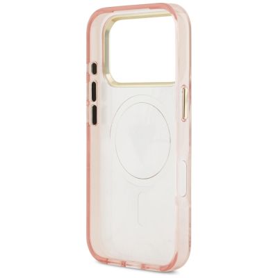 7. Guess Jungle Tonal Triangle MagSafe Hülle für iPhone 17 Pro Max – Pink
