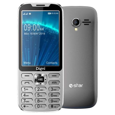 eSTAR Digni CALL 4G Dual-SIM Silbernes Handy