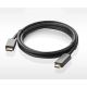 13. Ugreen Unidirektionales DisplayPort-zu-HDMI-Kabel 4K 30 Hz 32 AWG 1,5 m Schwarz (DP101 10239)