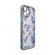 3. Design Case für iPhone 12 Pro Max Flower Case dunkelblau