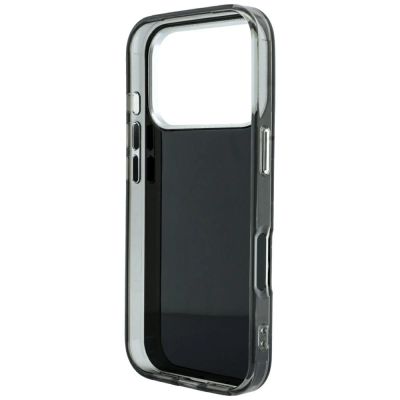 7. Karl Lagerfeld IML Strass-Hülle mit galvanisiertem Logo für iPhone 17 Pro / 18 Pro – Schwarz
