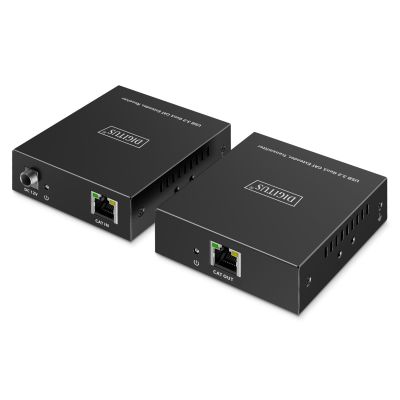2. Verlängerungskabel (Extender) über verdrilltes Paar Kat. 6A USB 3.1 Gen1 bis zu 100 m, 3x USB-A, 1x USB-C bis zu 5 Gbit/s, 1x RJ45 (Gigabit Ethernet) - Set (Empfänger/Sender)