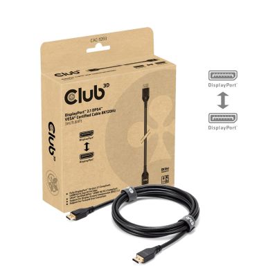 3. CLUB3D CAC-1093 DisplayPort-Kabel 3 m Schwarz