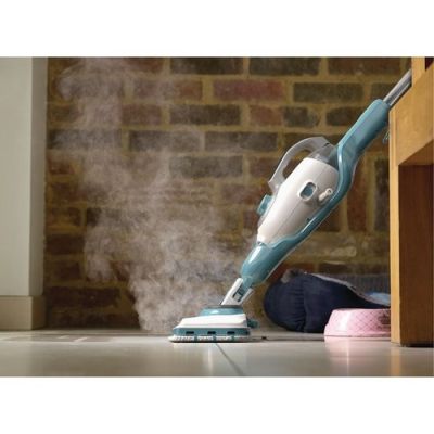 23. Black & Decker BHSM166DSM Dampfreiniger/Dampfmopp 0,5 l 1600 W Farbe Aqua, Weiß