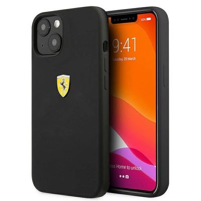 Ferrari FESIHCP13SBK iPhone 13 mini 5.4" schwarz/schwarz Hardcase Silikon