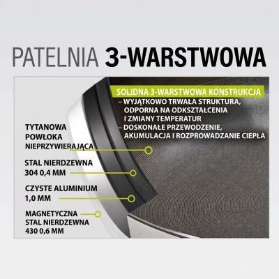 4. Bratpfanne mit Deckel TITANCORE 20 cm MR-1260-20 MAESTRO