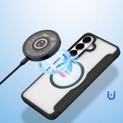 3. Dux Ducis Skin X Pro MagSafe-kompatible Brieftaschenhülle für Samsung Galaxy S26+ - Schwarz