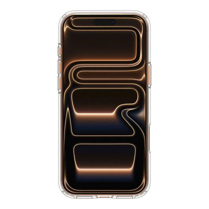 3. Spigen Ultra Hybrid MagSafe Hülle für iPhone 17 Pro – Transparentes Orange