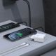 2. Dudao A26TCEU PD QC 25W GaN USB-A/USB-C-Wandladegerät mit USB-C-Kabel – Weiß