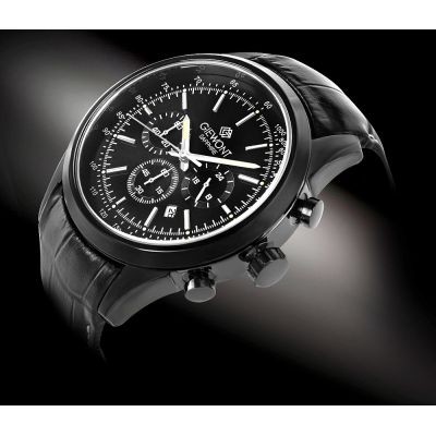 2. Giewont Herrenuhr Chronograph Saphir Schwarz GW7650-A4