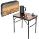 9. Klappbarer Campingtisch 60 x 45 x 25/56 cm, Holz