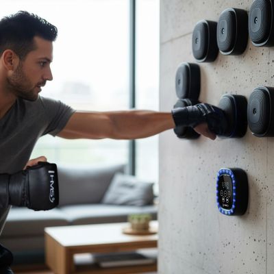 11. TB05 Bluetooth-Modularboxzielscheibe mit Musik und HMS-Handschuhen