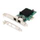 DIGITUS PCIE-Netzwerkkarte, kabelgebunden, 2x RJ45, Gigabit 10/100/1000 Mbit/s, niedriges Profil, DN-10132
