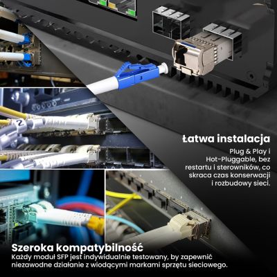6. Extralink SFP+ 10G | SFP+ WDM-Modul | 10 Gbit/s, 1270/1330 nm, Singlemode, 20 km, LC, DOM, Paar, dediziert für HP/ARUBA