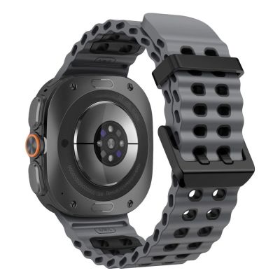 2. Tech-Protect Iconband Pro für Samsung Galaxy Watch Ultra 47 mm – Grau/Schwarz