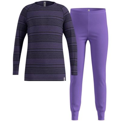 2. Thermounterwäsche - Odlo Set lang ACTIVE WARM SET Größe 140cm Schwarz