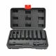 2. AWTOOLS Schlagschrauber-Steckschlüsselsatz 1/2" 11-teilig/8-21 mm/Lange schwarze Linie