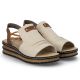 3. Bequeme beige Keilsandalen für Damen Rieker 62962-60