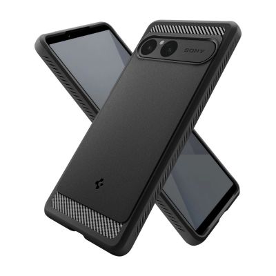 11. Spigen Rugged Armor Case für Sony Xperia 10 VII - Mattschwarz