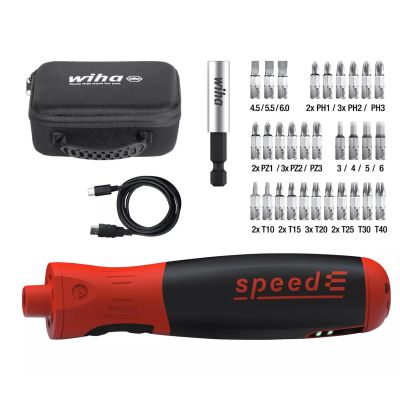9. WIHA Elektroschrauber 1/4" Geschwindigkeit PocketDrive 31 Bits