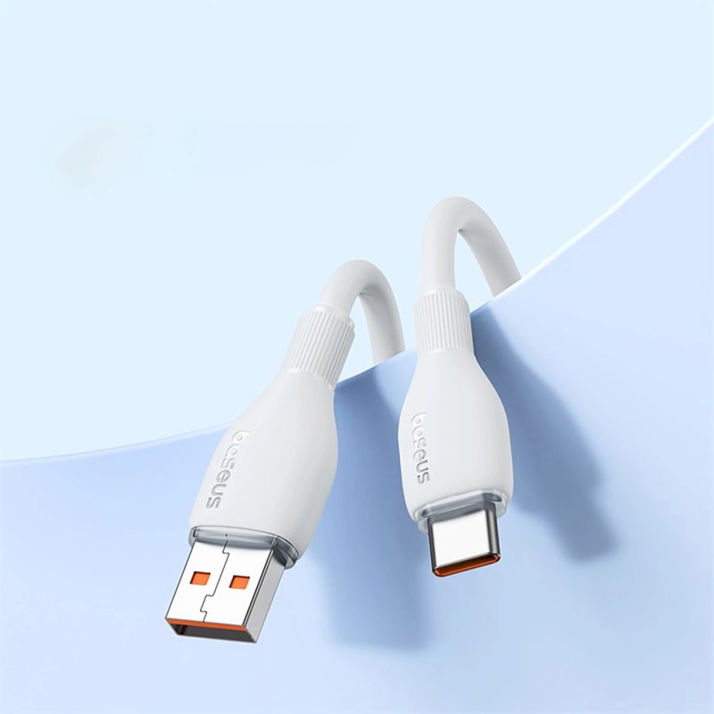 12. Baseus Pudding 100W USB-A - USB-C Kabel 1,2 m - Weiß