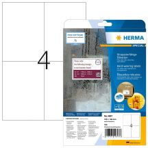 HERMA Etik. strapazierf. A4 inkl. 105x148 mm Transparentfolien 100 St.